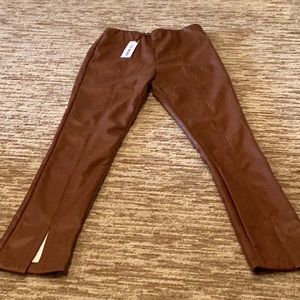 Faux leather pant